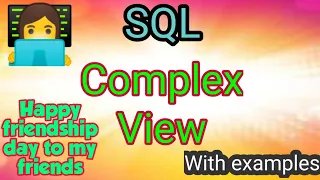 what is complex view and diff between simple view and complex view Priya 2021