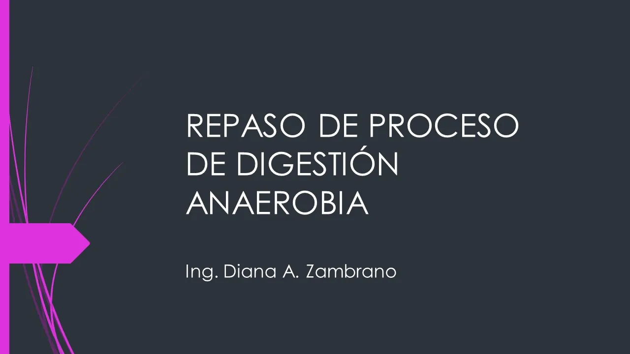 1. Repaso de de proceso de digestión anaerobia