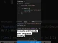 Execute your C C Python and more programs from VSCode