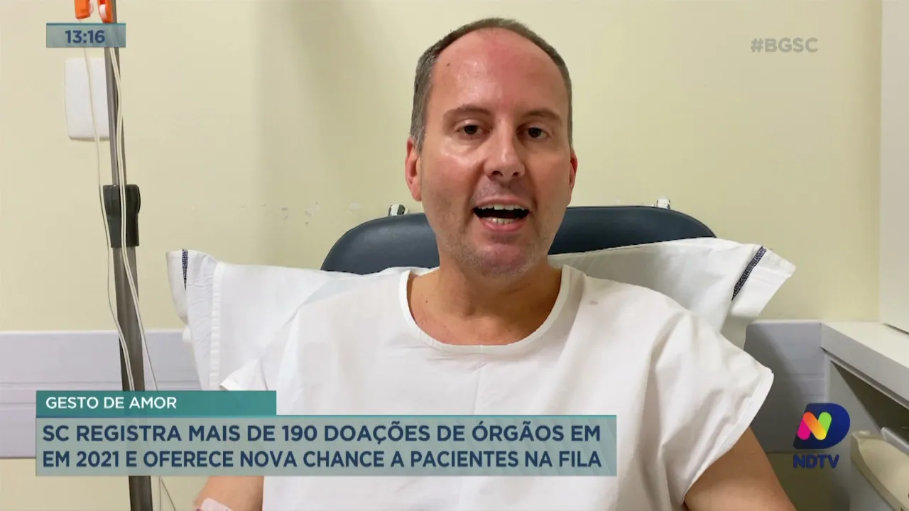 SC registra mais de 190 doações de órgãos em 2021