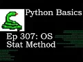 Python Basics OS Stat Method