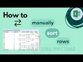 Excel Pivot Table How to Manually Sort Rows