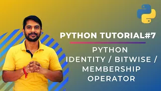Identity Membership Bitwise Operator In Python - In Hindi