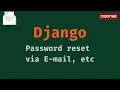 Python Django - Send mail Password Reset etc Demo