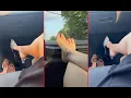 Distraction Shoeplay Dangling Heel Pop Shoe Drop Flats Bare Feet