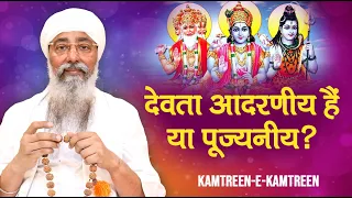 देवता आदरणीय हैं या पूज्यनीय ?