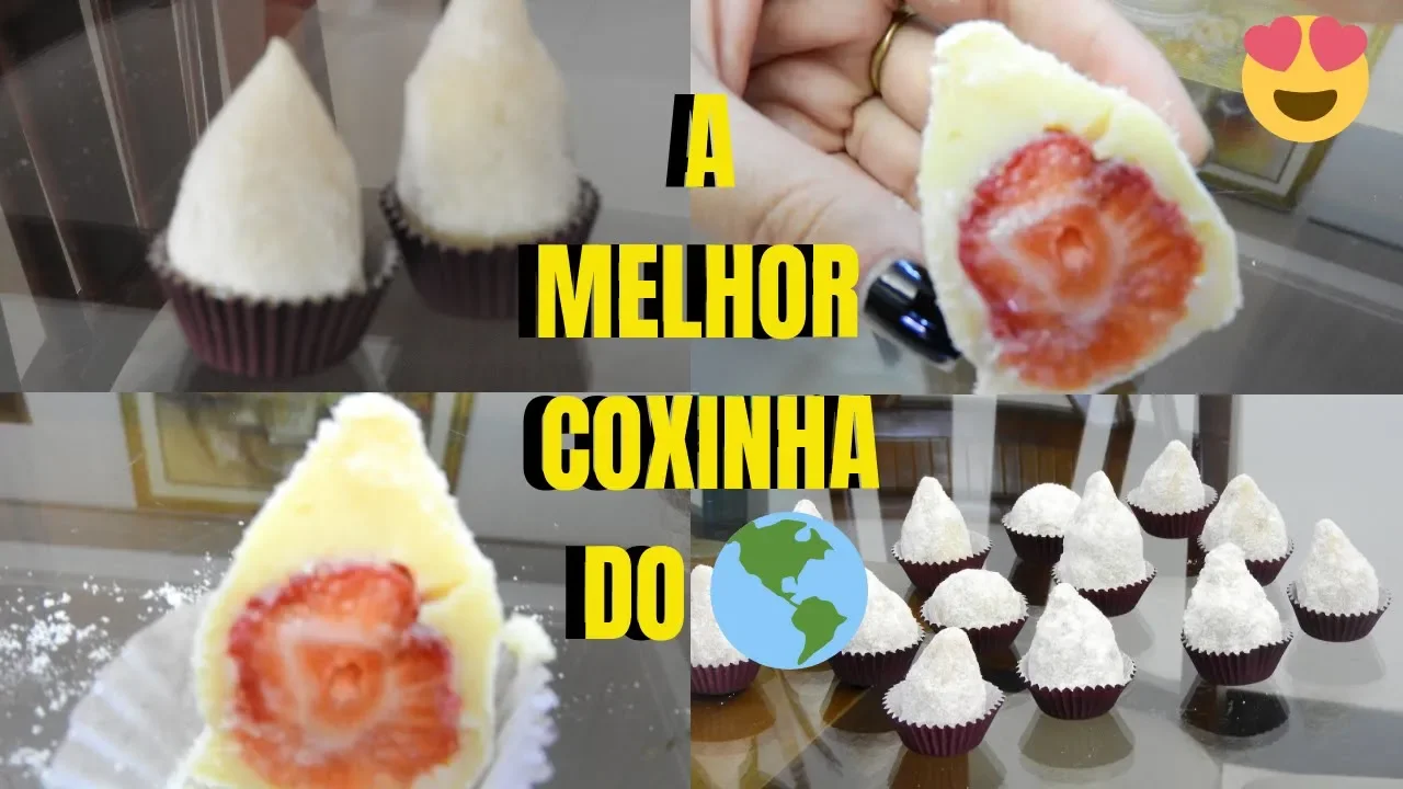 VOCÊ VAI SURPREENDER A TODOS COM ESSA RECEITA COXINHA DE NINHO E MORANGO MONTES CLAROS