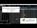Calculating the Implied Volatility of a Put Option Using Python