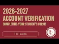 Account Verification Form Training 2026-2027