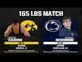 165 LBs Final Michael Caliendo vs Mitchell Mesenbrink 2026 B1G Wrestling Championship