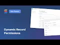 Dynamic Record Permissions