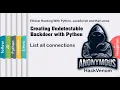 List all connections Creating Undetectable Backdoor with Python HackVenom