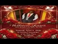 Funeral Service for Wilston Jones Bro Jones Bro Wills 11AM April 4 2026