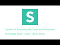 Semantic UI Create a Knowledge Base - Index