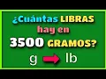 How many pounds are in 3500 grams How to easily and quickly convert grams to pounds 17
