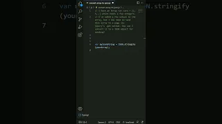 javascript - Convert array to JSON