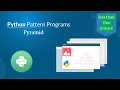 Pyramid pattern in python How to print a pyramid of stars in python