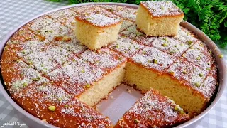 كيكة كل يوم السريعة في الخلاط بحجم عائلي كبير وب ٦ حبات فقط من البيض أنجح وأطعم كيك هتعملوه 