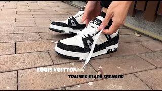 Louis Vuitton Trainer Black Sneaker Review On Foot