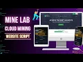 How To Make Cloud Mining Website With Admin Panel Using Minelab Website Source Code