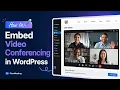 How to Embed Conferencing in WordPress Jitsi Meet