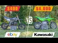 CHINESE PIT BIKE VS JAPANESE PIT BIKE eBay 125cc vs KLX110