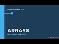 Standard Arrays PHP Fundamentals PHP for Beginners