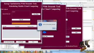 Optimization With Dynamic Task Scheduling Mobile Cloud Computing Final Year Project 2018 - 2019