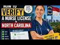 How to verify a nurse license in North Carolina