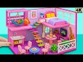Lagu Make Pink Cozy Loft Dollhouse has Rainbow Steps, Cute Decor \u0026 Mini Dream Room 💖 DIY Miniature House