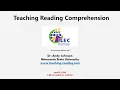 Webinar How to Teach Reading Comprehension