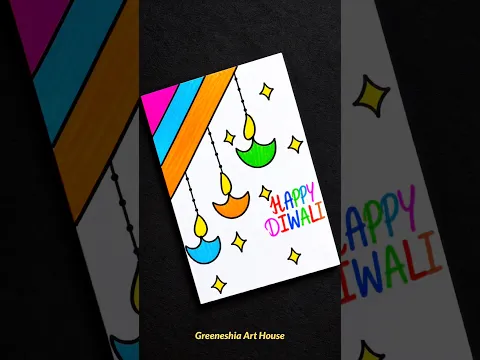 Beautiful Diwali Card 🪔 | Happy Diwali 2026 #shorts #youtubeshorts #diwali #diy