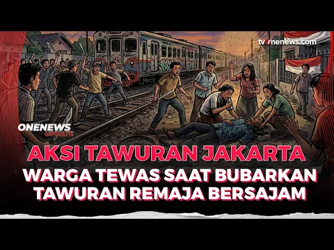Tawuran di Jaktim! Pria Tewas Tertabrak Kereta Saat akan Melerai Massa