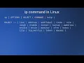 ip command in Linux with examples