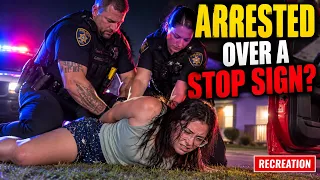COPS THROW WOMAN TO THE GROUND FOR NOT GIVING HER ID!