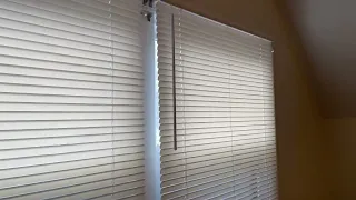 Home Depot Bay cordless 1 inch vinyl blind install