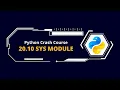 20 10 sys Module Python Programming Crash Course in Nepali NextStep InfoTech