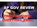 AP GOV How to Conquer FRQs in 5 Minutes