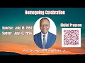 Homegoing Celebration for Rev Dr Marion Timberlake Jr July 29 2026
