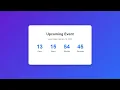 How to Create an Event Countdown Timer HTML CSS and JavaScript Project for Beginners