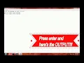 Program in JAVA to print message from USER side