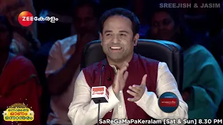 sa re ga ma pa keralam sreejish jasim saturday sunday 8 30pm zee keralam