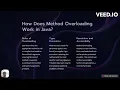 Method overloading and method overriding