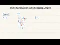Finding Prime Factors - Repeated Division