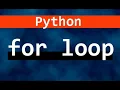 Python for Loop Python in Bengali