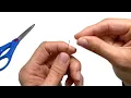 HOW TO THREAD A NEEDLE AND TIE A KNOT HOW TO THREAD A NEEDLE EASIEST WAY TO THREAD A NEEDLE