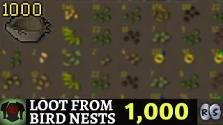 Loot From 1 000 Bird Nests - Old School Runescape