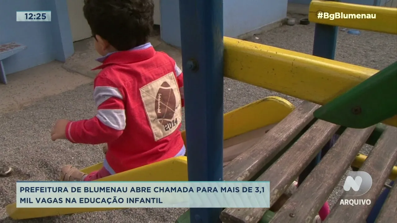 Prefeitura de Blumenau abre chamada para mais de 3,1 mil vagas na educação infantil