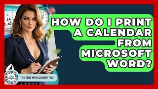 How Do I Print A Calendar From Microsoft Word - The Time Management Pro
