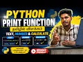 Python print Function Explained for Beginners Text Numbers Calculations Tamil